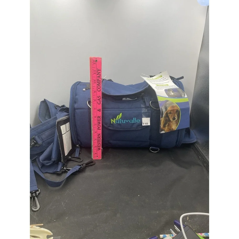 Natuvalle Deluxe Blue Pet Carrier Bag (with shoulder straps) New (v65)